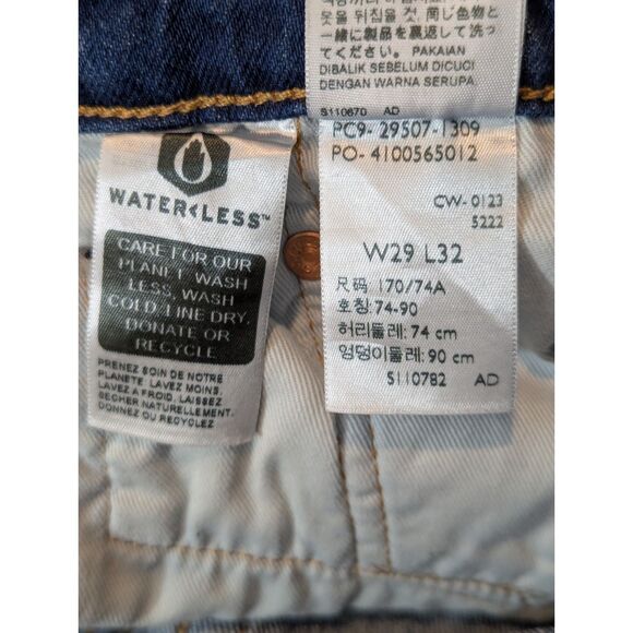 Levi’s Premium 502 Taper Jeans 29x32 Medium Wash Waterless "Big E" 2023 - Picture 5 of 8